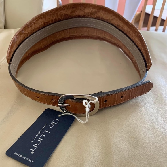 DE LONTI Genuine Leather Belt - Picture 7 of 8